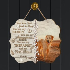 You Are Not Just A Dog Custom Wood Sign, Personalized Wooden Name Signs, Dog Lover Benelux Shaped Wooden Christmas Tree Decor, Wall Art, Wood Wall - Necklacespring